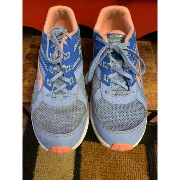 Saucony Cohesion 14 Woman's Size 6W  Blue Coral Running Shoes Tennis Walking - Picture 4 of 7